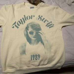 Taylor Swift Butter Yellow Graphic Sweater